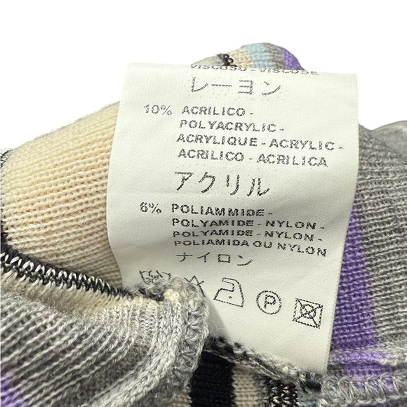 Missoni Zigzag Knit Tube Top in Purple and Black  Size Small - Picture 8 of 11